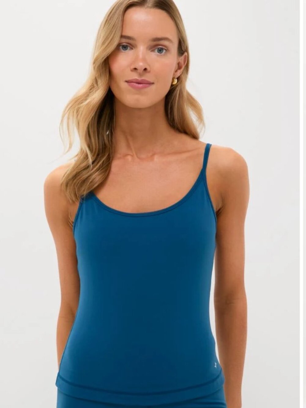 Tnuck Sport Harbor Blue Compression Spandex Sofia Cami Medium, NWTs